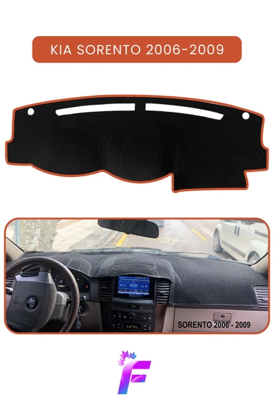 MİRCEM KIA SORENTO (2006-2009) Araca Özel Torpido Örtüsü | Ön Göğüs Kılıfı | Tam Koruma | Oto Aksesuar | TD10 Kahverengi ürün görseli 1