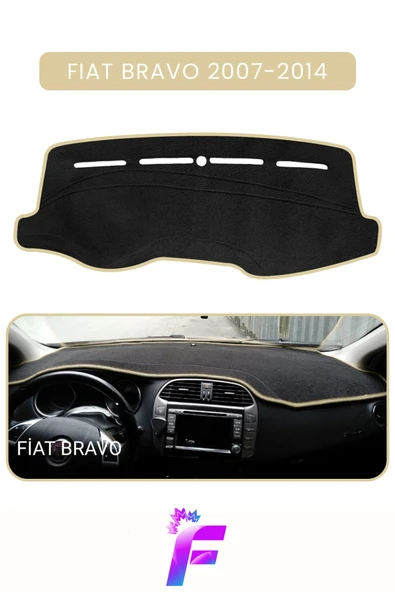 MİRCEM FIAT BRAVO (2007-2014) Araca Özel Torpido Örtüsü | Ön Göğüs Kılıfı | Tam Koruma | Oto Aksesuar | E25 Bej ürün görseli 1