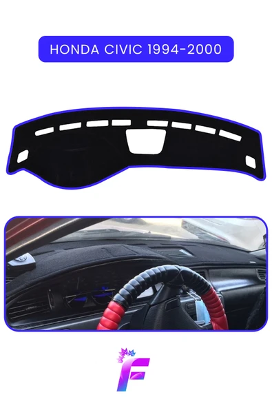 MİRCEM HONDA CIVIC (1994-2000) Uyumlu Ön Göğüs Koruma | Hızlı ve Kolay Montaj | Oto Aksesuar | TC23 Mavi ürün görseli 1