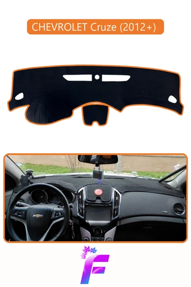 MİRCEM CHEVROLET CRUZE (2012+) Uyumlu Torpido Örtüsü | Çatlama ve Isıya Karşı Tam Koruma | Araca Özel | D58 Kahverengi ürün görseli 1
