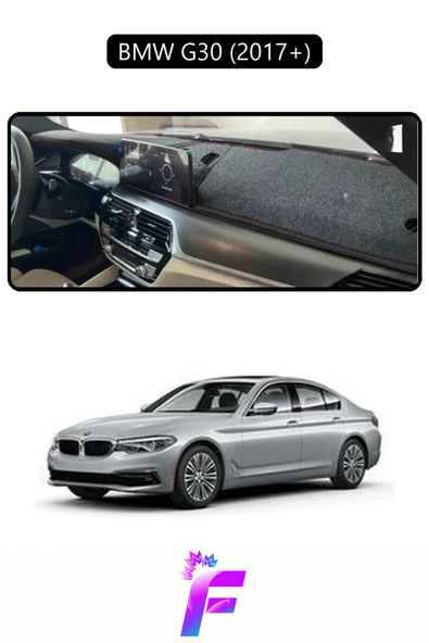 MİRCEM BMW G30  Torpido Örtüsü | Güneşten, Isıdan, Çatlamadan Korur | Oto Aksesuar | Oto Aksesuar | D18 Siyah ürün görseli 1