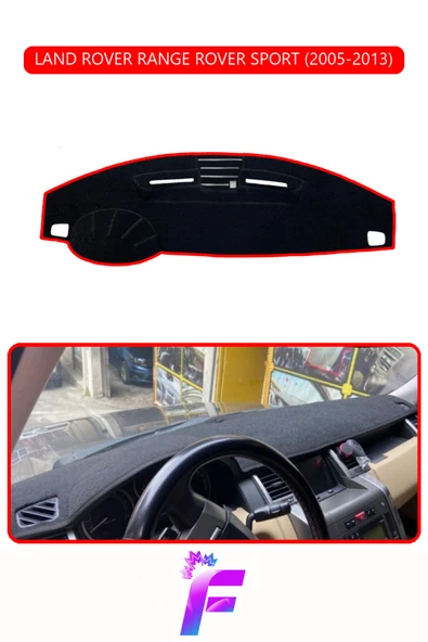 MİRCEM LAND ROVER RANGE ROVER SPORT (2005-2013) Uyumlu Torpido Örtüsü | Kolay Montaj | G81 Kırmızı ürün görseli 1