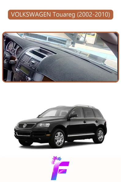 MİRCEM VOLKSWAGEN TOUAREG (2002-2010) Uyumlu Torpido Örtüsü | Yansıma Önleyici | Hızlı ve Kolay Montaj | L16 Kahverengi ürün görseli 1