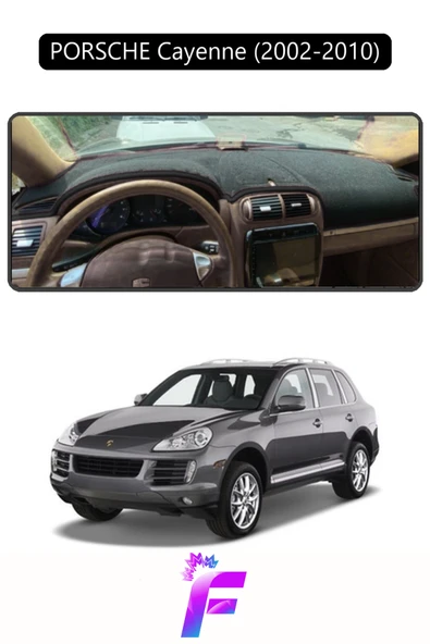MİRCEM PORSCHE CAYENNE (2002-2010) Torpido Örtüsü | Yansıma Önleyici | Tam Koruma | Hızlı Montaj | J30 Siyah ürün görseli 1