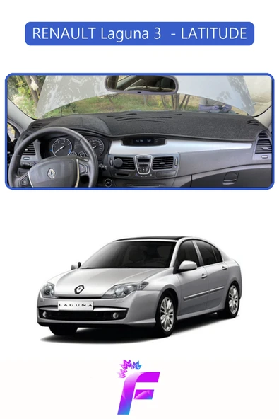 MİRCEM RENAULT LAGUNA 3 Uyumlu Torpido Örtüsü | Yansıma Önleyici | Tam Koruma | Hızlı ve Kolay Montaj | J89 Mavi ürün görseli 1