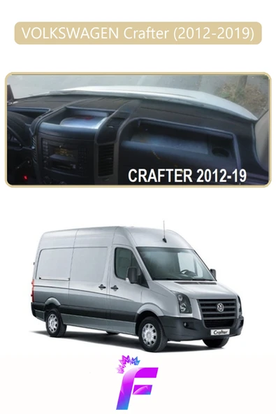 MİRCEM VOLKSWAGEN CRAFTER (2012-2019) Uyumlu Torpido Örtüsü | Yansıma Önleyici | Koruma | Hızlı Montaj |K73 Bej ürün görseli 1