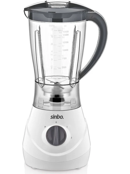 Sinbo SHB-3062 Turbo Smoothie Blender - Beyaz / 600 Watt ürün görseli 1