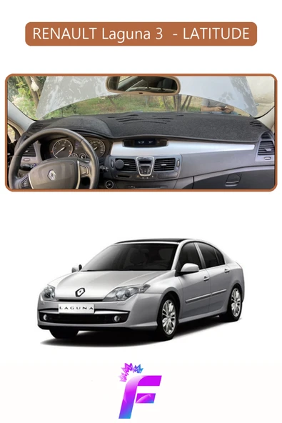 MİRCEM RENAULT LATITUDE Uyumlu Torpido Örtüsü | Yansıma Önleyici | Tam Koruma | Hızlı ve Kolay Montaj | J94 Kahverengi ürün görseli 1