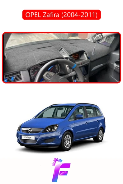MİRCEM OPEL ZAFİRA (2004-2011) Uyumlu Torpido Örtüsü | Yansıma Önleyici | Tam Koruma | Kolay Montaj | H81 Kırmızı ürün görseli 1