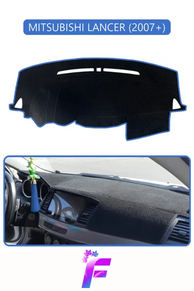 MİRCEM MITSUBISHI LANCER (2007+) Araca Özel Torpido Örtüsü | Kolay Montaj | Güneşten Korur | Koruma | H53 Mavi ürün görseli 1