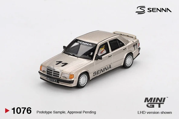 Mini GT 1:64 Mercedes-Benz 190E 2.3-16 11 Ayrton Senna Nürburgring 1984 Figürlü Model Araba ürün görseli 1