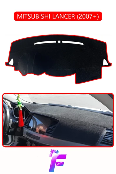 MİRCEM MITSUBISHI LANCER (2007+) Araca Özel Torpido Örtüsü | Kolay Montaj | Güneşten Korur | Koruma | H51 Kırmızı ürün görseli 1