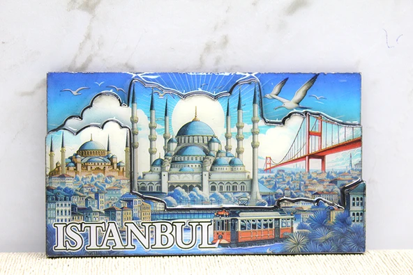 Ahşap İstanbul Temalı Magnet - Model 12 ürün görseli 1