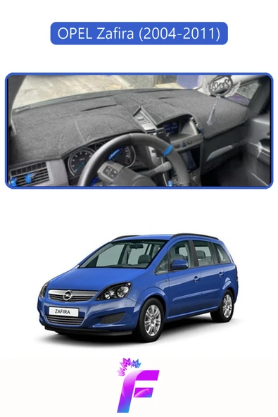 MİRCEM OPEL ZAFİRA (2004-2011) Uyumlu Torpido Örtüsü | Yansıma Önleyici | Tam Koruma | Kolay Montaj | H83 Mavi ürün görseli 1
