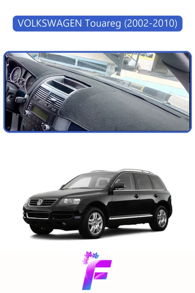 MİRCEM VOLKSWAGEN TOUAREG (2002-2010) Uyumlu Torpido Örtüsü | Yansıma Önleyici | Hızlı ve Kolay Montaj | L17 Mavi ürün görseli 1
