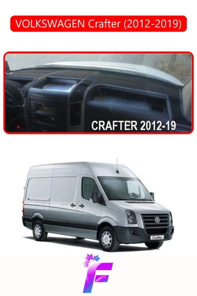 MİRCEM VOLKSWAGEN CRAFTER (2012-2019) Uyumlu Torpido Örtüsü | Yansıma Önleyici | Koruma | Hızlı Montaj |K75 Kırmızı ürün görseli 1