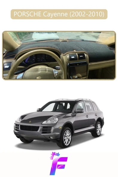 MİRCEM PORSCHE CAYENNE (2002-2010) Torpido Örtüsü | Yansıma Önleyici | Tam Koruma | Hızlı Montaj | J25 Bej ürün görseli 1