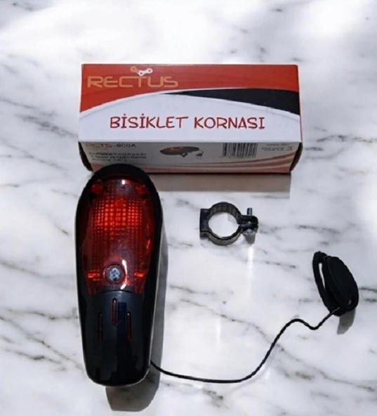 RECTUS 8 SESLİ BİSİKLET KORNASI (SİYAH) ürün görseli 1