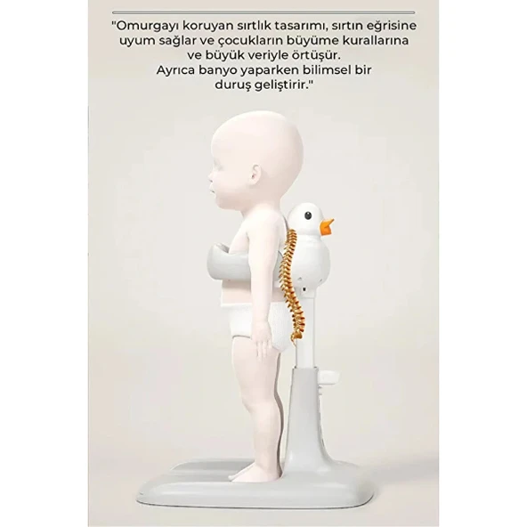 Ergonomik Ördekli Bebek Banyo Yıkama Yardımcısı ürün görseli 1