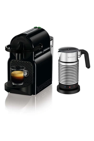 Nespresso Inissia D40 Siyah + Aeroccino 4 Kahve Makinesi Seti ürün görseli 1