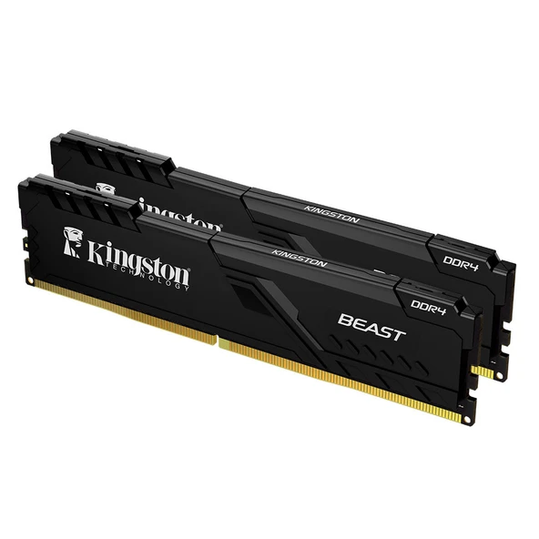 Kingston KF432C16BBK2/32TR - Beast 32GB DDR4 3200MHz CL16 Masaüstü Performans Ram Kit (2x16GB) ürün görseli 1