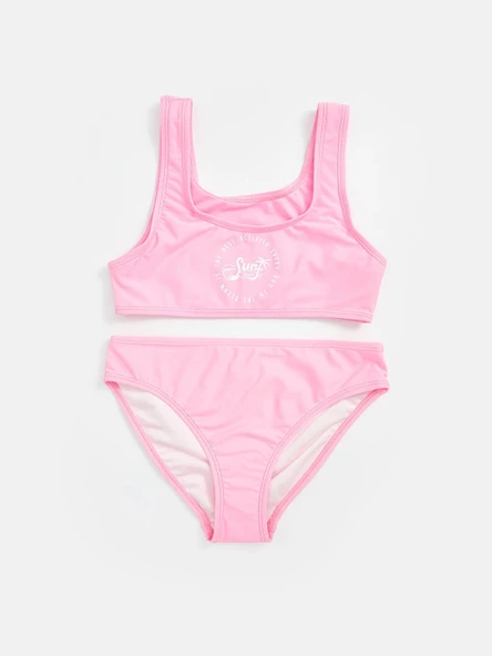 LCW Kids Pembe Hızlı Kuruyan UV Korumalı Kız Çocuk Bikini ürün görseli 1