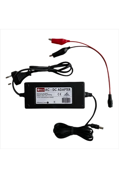 Bvs Elektronik 6 Volt 3.5 Amper Çocuk Araba Oyuncak Akü Şarj Cihazı Adaptörü Otomatik Kesicili 6v 3.5a Akü Şarz ürün görseli 1