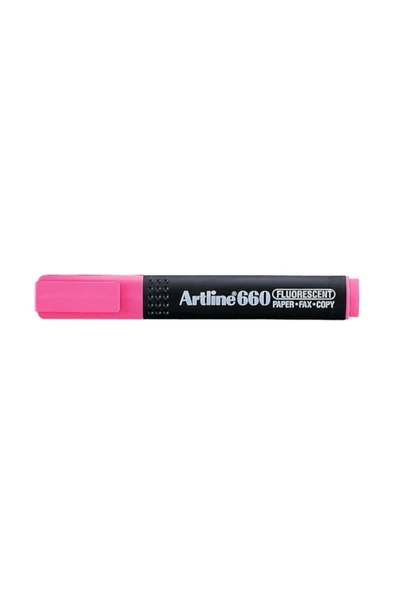 artline 660 Fosforlu Kalem Kesik Uç:1,0-4,0mm F.Pembe ürün görseli 1