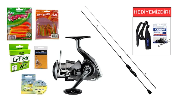 Fujin Ajime Black Swan 190cm 03-4gr&Daiwa Crossfire 26 LT 1000 LRF Seti ürün görseli 1