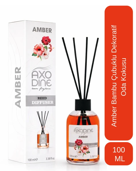 Amber Bambu Fiber Çubuklu Yüksek Yayılım Oda Kokusu 100 ml ürün görseli 1