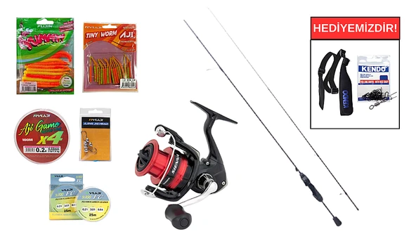 Ryuji Aji Game Fuji 1.75M 0.5-5Gr&Shimano Sienna 500 FG LRF Seti ürün görseli 1