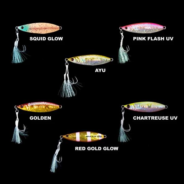 RYUJI SLOWIN JIG 100GR  Standart CHARTREUSE UV ürün görseli 1
