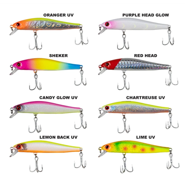 RYUJI BOSS MINNOW 7CM 5GR  Standart RED HEAD ürün görseli 1