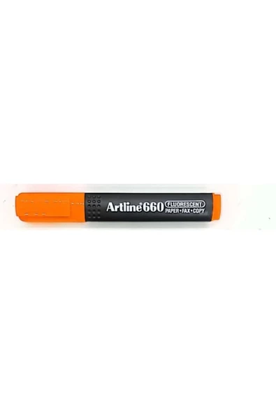 artline Ek- 660 Kesik Uç 1.0-4.0mm Hıghlıghter Fosforlu Kalem Floresan Orange ürün görseli 1