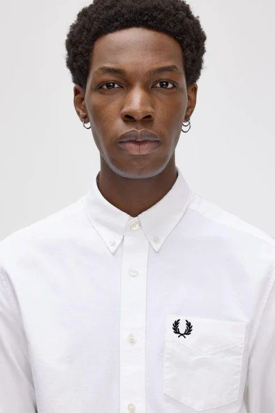 Fred Perry Erkek Gömlek M5516-100 - Resim 4