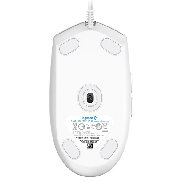 LOGITECH G G102 910-005824 OYUNCU MOUSE BEYAZ - Resim 5