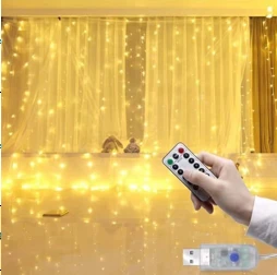 Tel Perde Led 3*3m 300 Led Gün Işığı ürün görseli 1