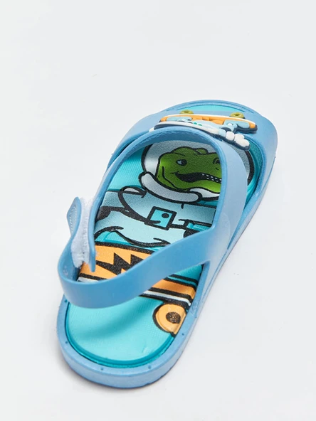 LCW STEPS Mavi Patch Detaylı Erkek Bebek Sandalet - Resim 6
