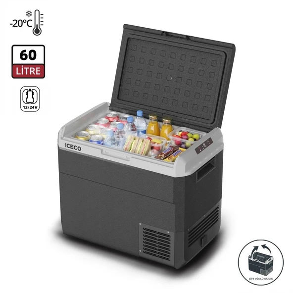 ICECO MCD60D 12/24Volt 60 Litre Kompresörlü Outdoor Oto Buzdolabı ürün görseli 1