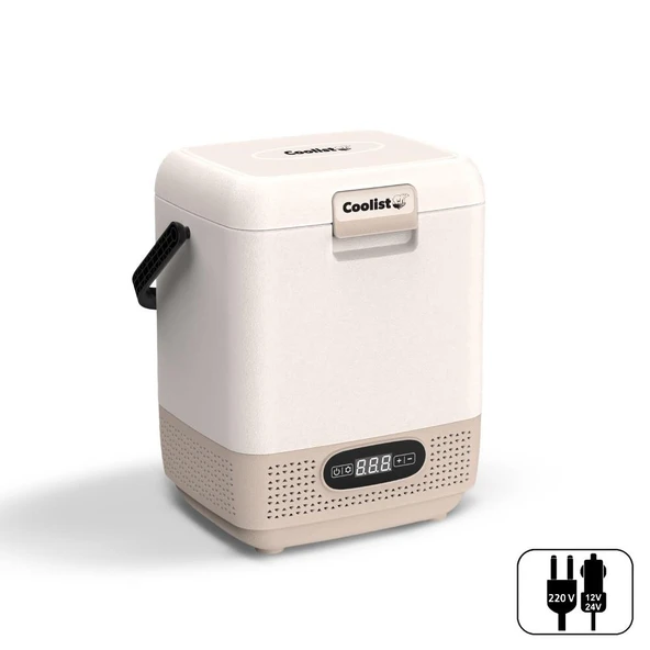 Coolist CLK12C 12/24Volt/ 220Volt 12 Litre Taşınabilir Kompresörlü Oto Buzdolabı ürün görseli 1