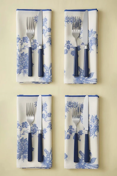 Elysian Blue 6'lı Sunum Peçetesi 40x40cm - Resim 6