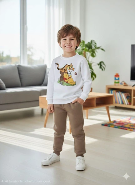 Winnie the pooh Detaylı Cocuk Eşofman ürün görseli 1