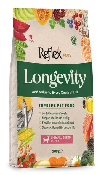Reflex Plus Longevity Mini Irk Yavru Köpek Maması 900 G ürün görseli 1