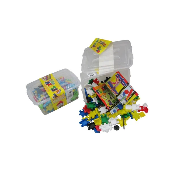 Matrax Oyuncak Flexy Tangles Lego 150 Parça Yapım Seti Saklama Kabında ürün görseli 1