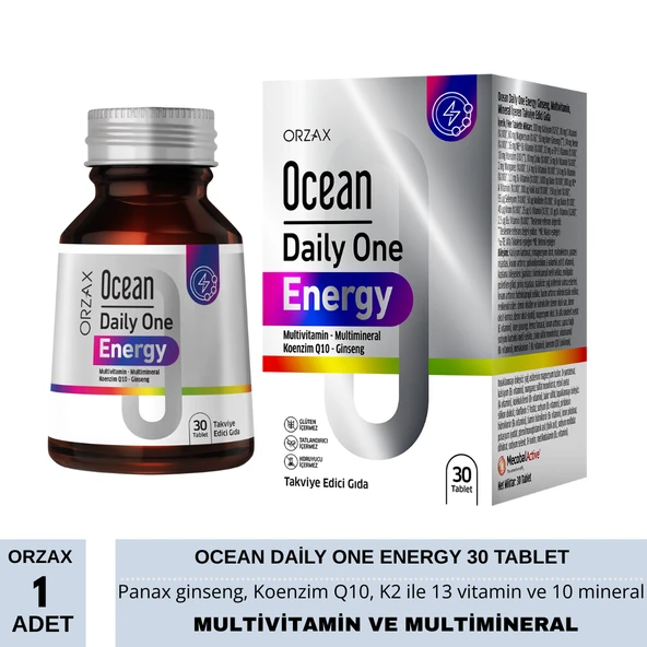 Orzax Ocean Daily One Energy 30 Tablet - Resim 2