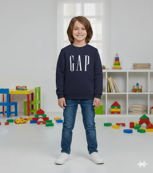 Gap Baskılı Çocuk Sweatshirt ürün görseli 1