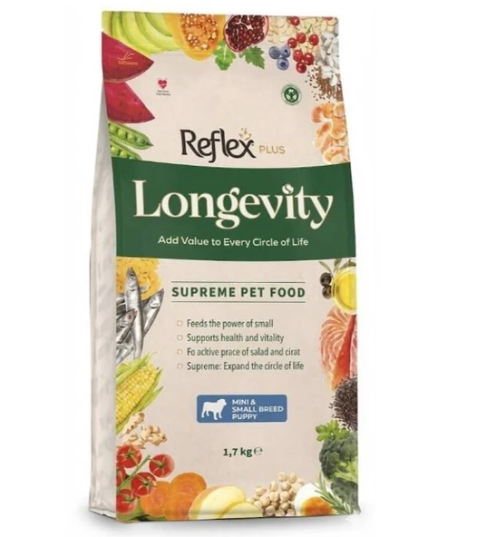 Reflex Plus Longevity Küçük Irk Yavru Köpek Maması 1700 G ürün görseli 1