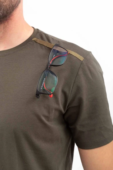 Outdoor T-shirt Günlük Pamuklu Basic Erkek BASETI03 - Resim 5