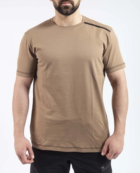 Outdoor T-shirt Günlük Pamuklu Basic Erkek BASETI03 - Resim 11