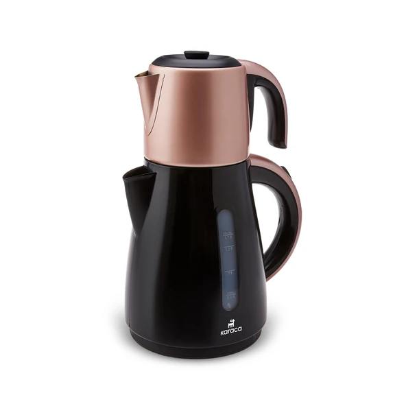 Karaca Daystar Çelik Demlikli 2 in 1 Çay Makinesi - Rosegold ürün görseli 1